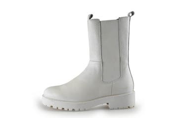 Nelson Chelsea boots in maat 38 Wit, Verzenden, Wit, Overige typen, Zo goed als nieuw