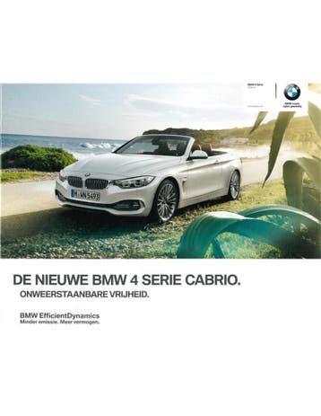 2013 BMW 4 SERIE CABRIOLET BROCHURE NEDERLANDS, Nieuw, BMW, Author