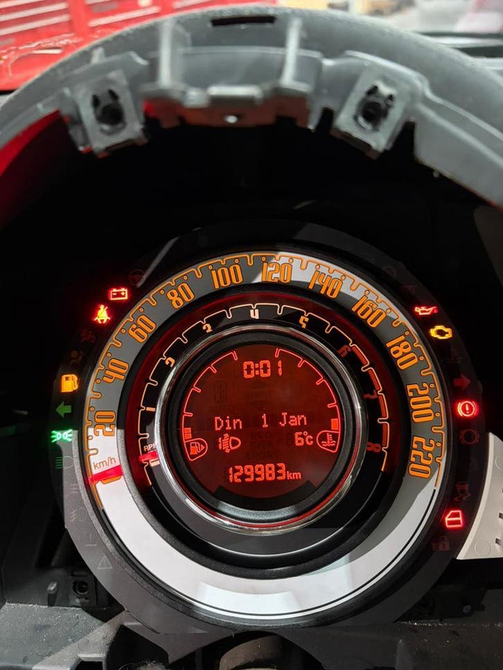 Fiat 500 dashboard teller meebrandende led lampjes reparatie, Diensten en Vakmensen, Auto en Motor | Monteurs en Garages