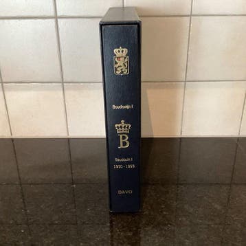 België - Davo luxe album met Luxe bladen Boudewijn 1, Postzegels en Munten, Gestempeld