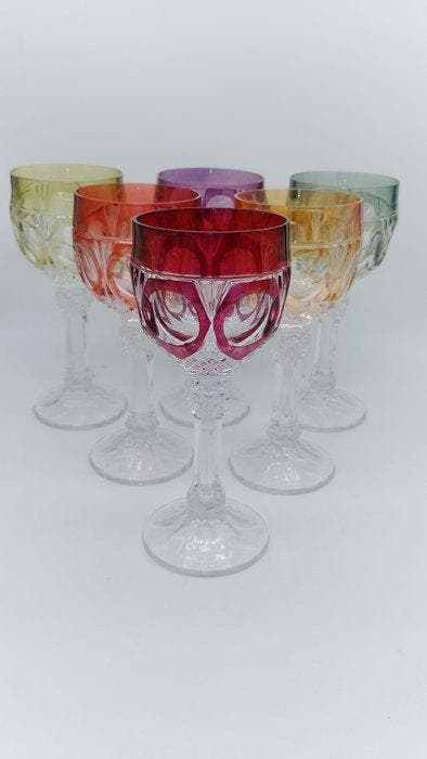 Drinkservies voor 6 - Kristal, Antiek en Kunst, Antiek | Meubels | Tafels