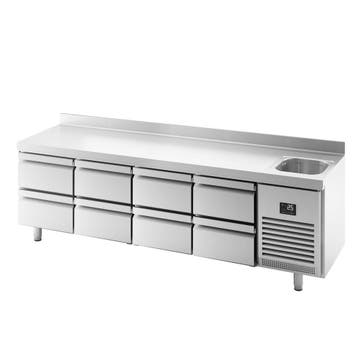 GGM Gastro | Koelwerkbank PREMIUM PLUS - 2452x700mm - 630 |, Verzenden, Nieuw in verpakking, RVS Meubilair