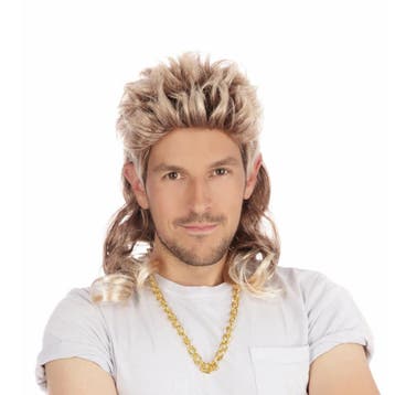 Blonde pruik met matje voor mannen - Herenpruiken, Verzenden, Nieuw