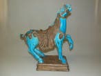 Zaccagnini - Beeld, Cavallo Blu cobalto - 40 cm - Keramiek