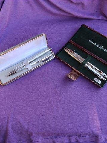 lot of 4 silver ballpoints - Zonder minimumprijs - Pennenset, Nieuw