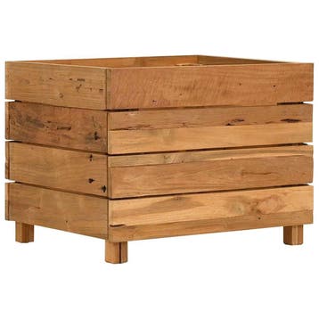 vidaXL Plantenbak verhoogd 50x40x38 cm gerecycled teakhout, Tuin en Terras, Verzenden, Nieuw, Minder dan 60 cm, 30 tot 60 cm
