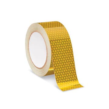 Reflecterende Tape Geel - Rol 50 meter - gecertificeerd ECE, Auto diversen, Autostickers, Ophalen of Verzenden