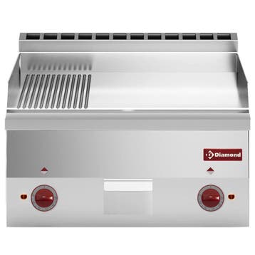 Bak-/Grillplaat | PRO 600 | Elektrisch | Glad/Gegroefd, Verzenden, Nieuw in verpakking