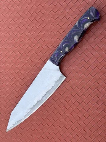 Custom Hand-Forged Premium Chefs Knife - Tafelmes - Staal,