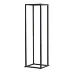 [en.casa] Brandhout rek Tibro houtopslag 35x35x120 cm zwart, Tuin en Terras, Haardhout, Verzenden