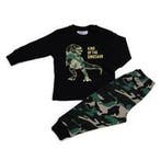 Fun2Wear - Pyjama Dino - Zwart - Maat 164 - Jongens, Verzenden, Nieuw, Jongen