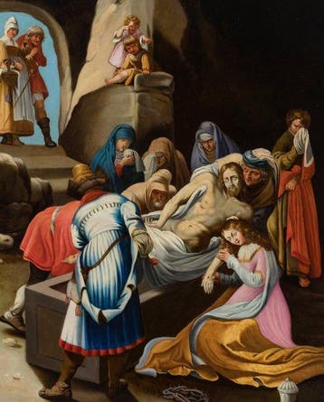 Italian school, early 17th century - The entombment of