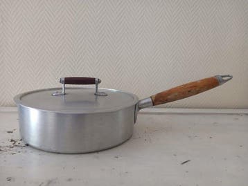 Tournus - Steelpan - E26 - Aluminium, Hout - Sauteerpan