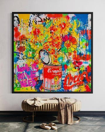 HÖK (1984) - Campbells Soup & Van Gogh Flowers - (NO, Antiek en Kunst