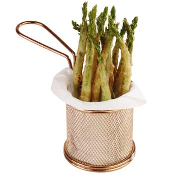 GGM Gastro | (6 stuks) Frietmandje SNACKHOLDER - RVS - |, Verzenden, Nieuw, Kop(pen) en/of Schotel(s)