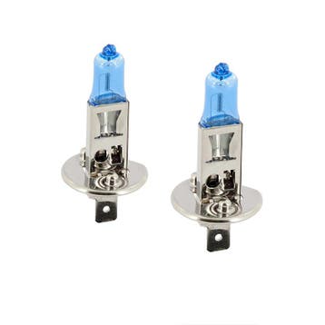 SuperWhite Blauw H1 55W/12V/4200K Halogeen Lampen, set á 2 s, Verzenden, Nieuw