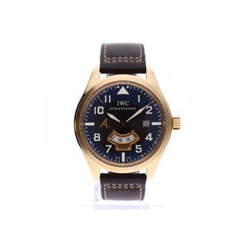 IWC Pilots Watch UTC Antoine de Saint Exupéry IW3261-03;.., Overige merken, Ophalen of Verzenden, Goud, Leer