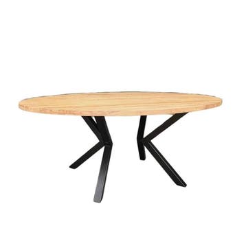 Stel uw ovale tafel samen -  180x90 cm Stalen VV-pootStel uw, Ophalen of Verzenden, Nieuw