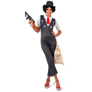 Gangster Jumpsuit Nadia Dames, Kleding | Dames, Ophalen of Verzenden, Nieuw