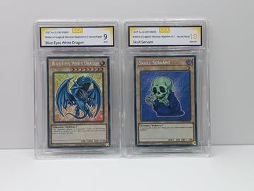 Konami - 2 Card - Yu-Gi-Oh! - Blue-Eyes White Dragon & Skull, Nieuw