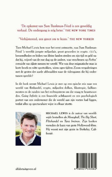 Going infinite 9789021343082 Michael Lewis, Boeken, Verzenden, Zo goed als nieuw, Michael Lewis