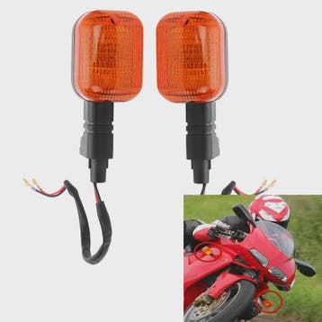 Motorfiets Knipperlichten Voor: Set van 2 of 4 Stuks - Indic, Motoren