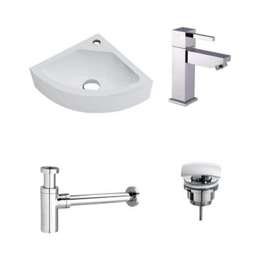 Sani Royal Solid Surface Fonteinset Corner met, Nieuw
