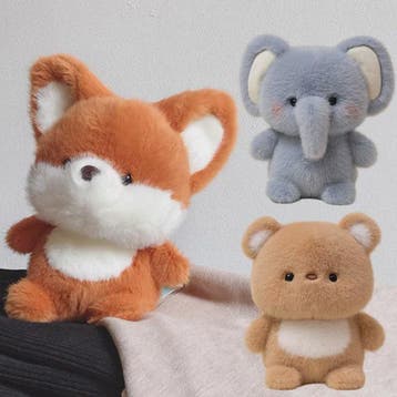 Schattige Pluche Dieren Knuffels & Kussens - Beer, Olifant,