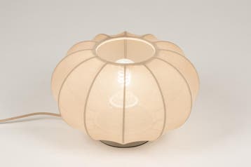 Rietveld Tafellampen - Taupe - Stof, Metaal, Verzenden, Nieuw