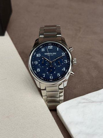 Kenneth Cole - Blue dial dress watch - Zonder minimumprijs -, Sieraden, Tassen en Uiterlijk, Nieuw