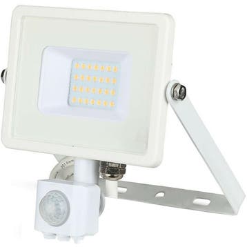 LED Bouwlamp 20 Watt met Sensor - LED Schijnwerper - Viron, Ophalen of Verzenden, Nieuw, Lamp met armatuur