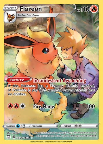 Flareon tg01/tg30 Brilliant Stars, Ophalen of Verzenden, Nieuw, Losse kaart, Foil