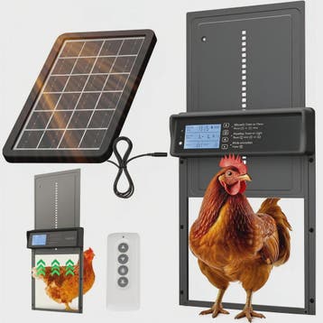 Automatische Kippenhok Deur met Zonnepaneel, Timer & Afstand, Verzenden, Nieuw