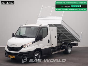 Iveco Daily 35C14 Kipper Kist 3,5t Trekhaak Airco Cruise Eur, Stof, Gebruikt, Euro 6, Iveco