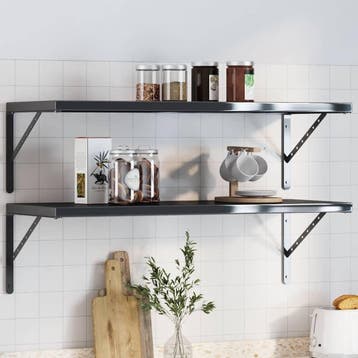 Plankdragers zwart 40x25cm - Retourdeal 28% Korting, Ophalen of Verzenden, Nieuw, Rvs, Overige typen