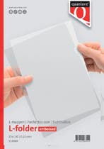 25 Insteekhoezen A5 L-model 0,12mm PP nerf Quantore, Verzenden, Nieuw in verpakking