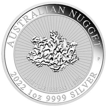 Silver Nugget Little Hero 1890 1 oz 2022 (30.000 oplage), Verzenden, Losse munt, Zilver