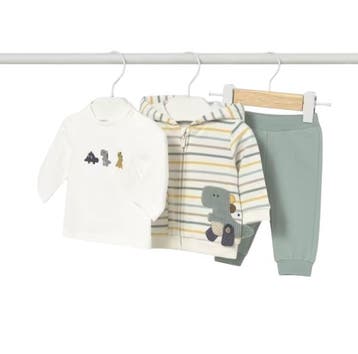 Mayoral baby Newborn 3 piece tracksuit Dino - 56 (1-2, Ophalen of Verzenden, Nieuw