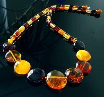 Amber Uniek Vintage Baltisch Barnsteen Ketting- 18 g