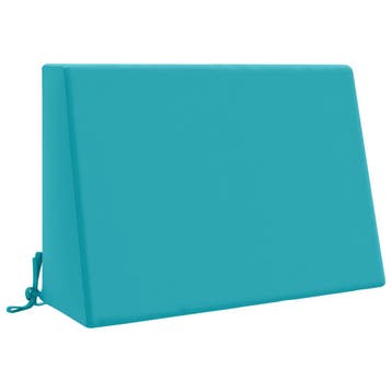 vidaXL Rugkussen SOEST 100% Polyester Turquoise 60 x 20 x 40, Verzenden, Nieuw