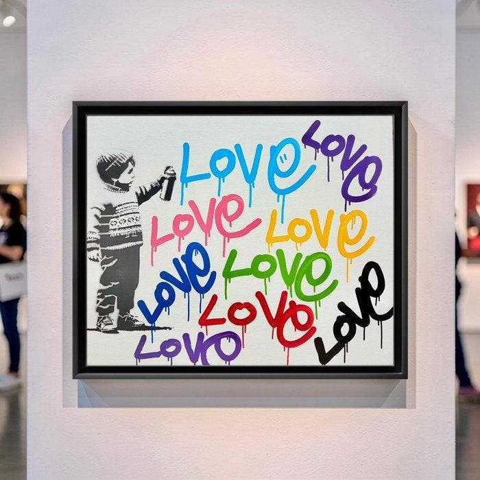 STRINK - LOVE, Antiek en Kunst, Kunst | Schilderijen | Modern