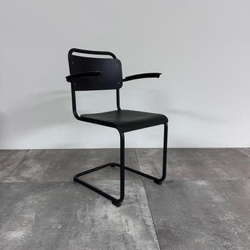 Gispen Set Van 5 Dutch Originals Stoelen 201xl Hout -, Huis en Inrichting, Stoelen, Ophalen of Verzenden, Zo goed als nieuw, Zwart