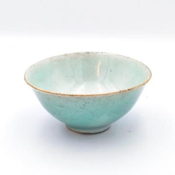 Oud-Chinees Celadon geglazuurd porselein Rijstkomgerecht -