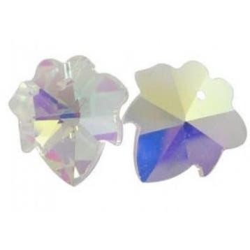 Per stuk Handgeslepen glashanger blad met AB coating 16mm..., Ophalen of Verzenden, Nieuw, Bedel