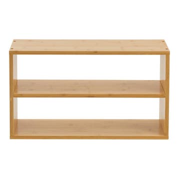 [en.casa] Wandrek keukenrek Gol 50x15x30 cm bamboe, Verzenden, Nieuw