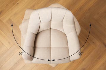 Barstoel PAPILLON 106 cm, 180° draaibaar, plat geweven stof,, Ophalen of Verzenden, Nieuw