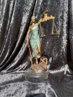 Lady Justice - 23 cm - Figuur - Gepatineerd brons
