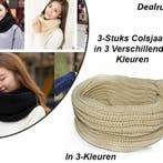 3-Stuks Colsjaal in 3 Verschillende Kleuren, Verzenden, Nieuw