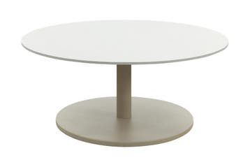 Orion salontafel voor buiten Ø80 cm. - Keramiek/Latte, Tuin en Terras, Tuintafels, Verzenden, Nieuw, Rond, Overige materialen