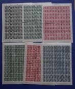 Nederland 1940 - Vellen zomerzegels 1940 (100 series), Postzegels en Munten, Postzegels | Nederland, Gestempeld